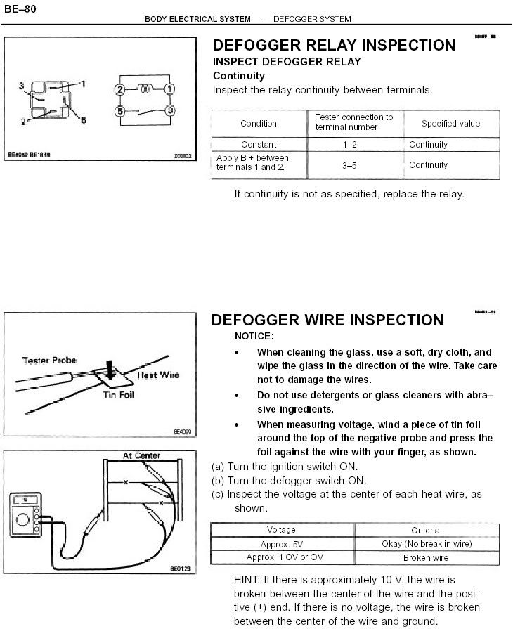 rear defrost does not work and how to replace inside lightbulb